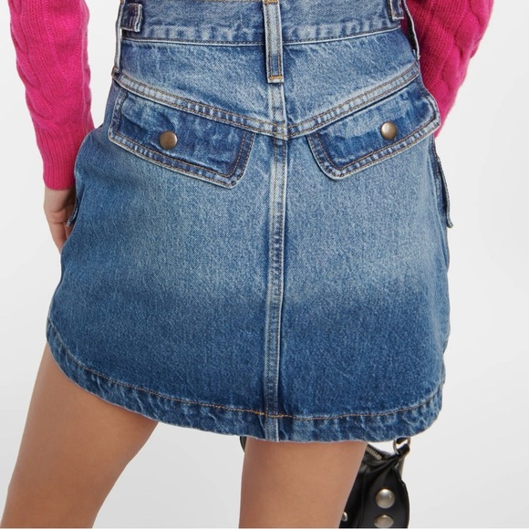 Re/Done Blue Denim Mini Skirt - Picture 4 of 8